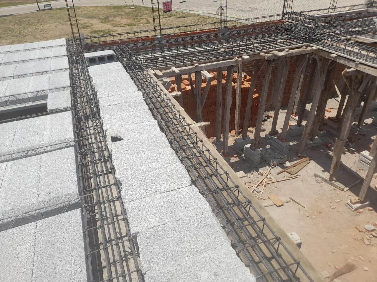 Colado de castillos con cimbra