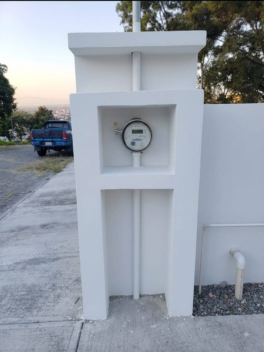 Nicho y base de medidor
