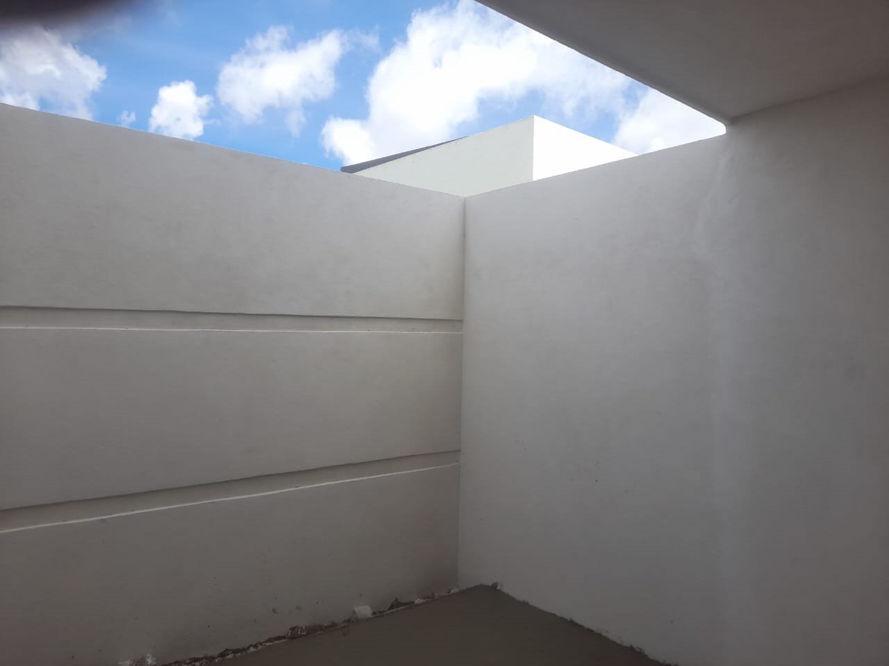 Aplanado exterior terminado, azotea