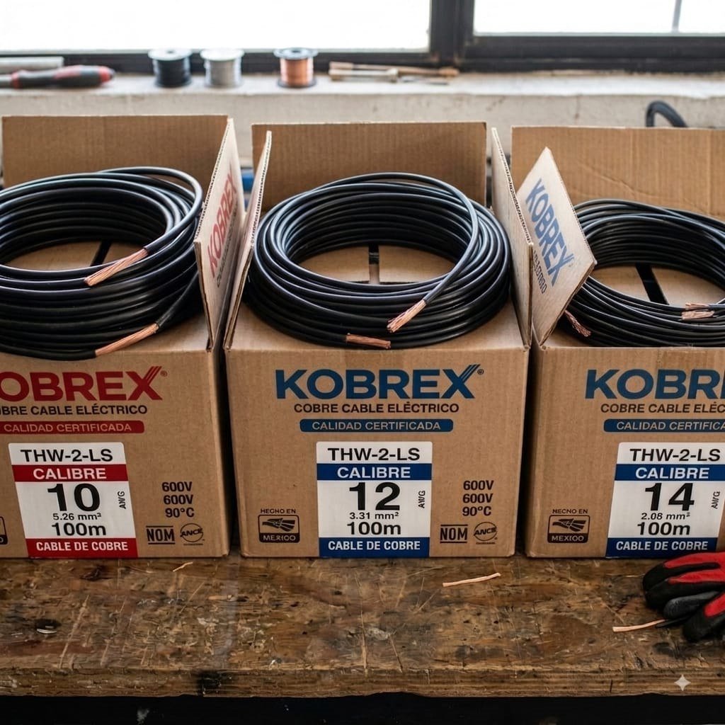 Cable de cobre calibre 10, 12 y 14