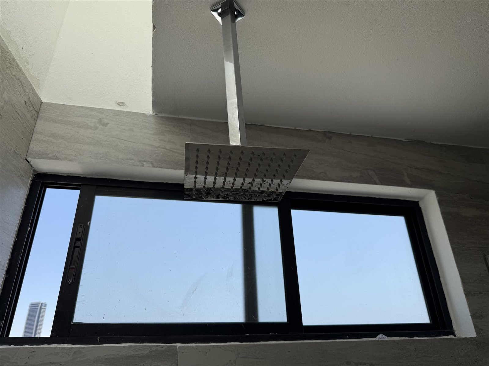 Ventana corrediza de baño, vista interior
