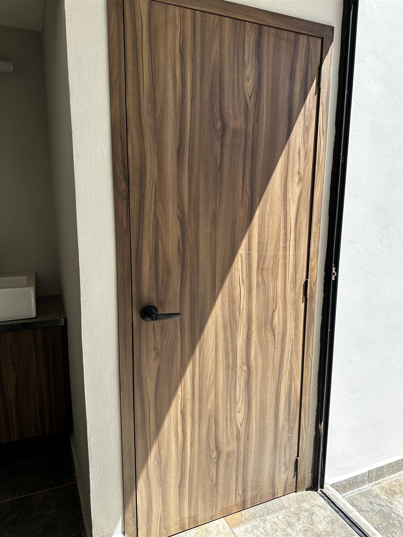 Puerta interior en madera